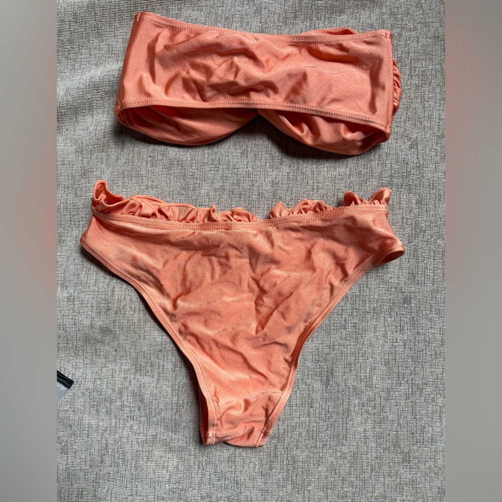 Orange coral Bikini Set size small new with tags - Picture 2 of 4
